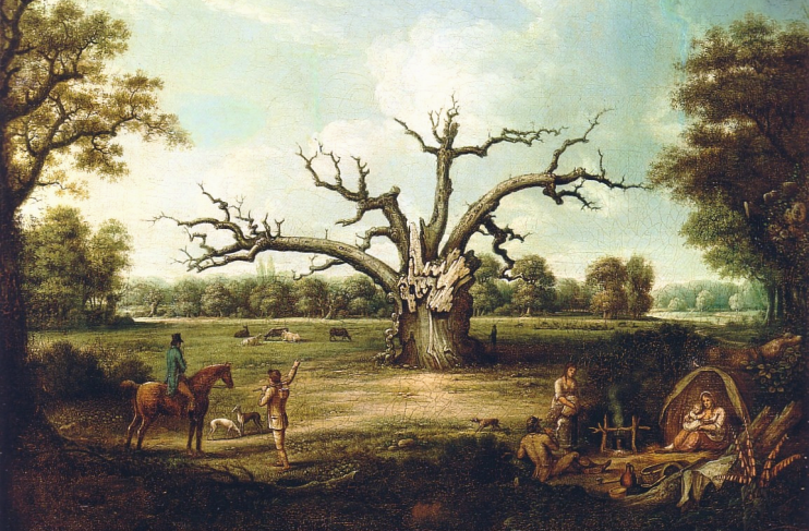Fairlop Oak painting by Henry Milbourne