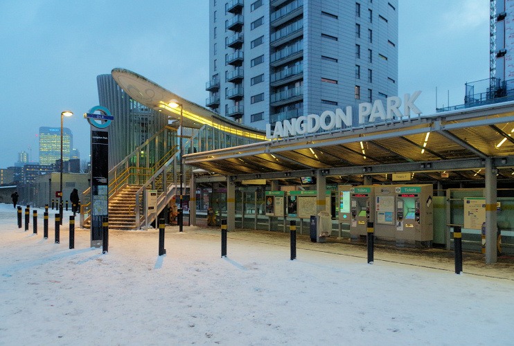 Hidden London: Langdon Park station in the snow by Matt Buck