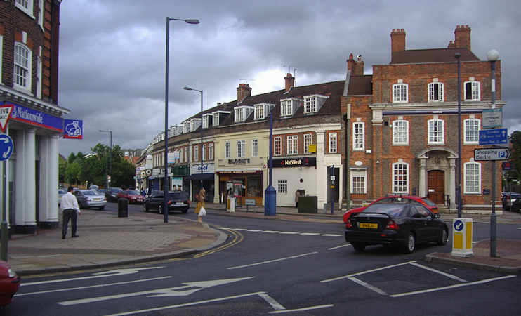 Edgwarebury Lane junction with Station Road, Edgware