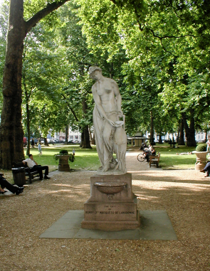 Berkeley Square Gardens with the statue of the Woman of Samaria