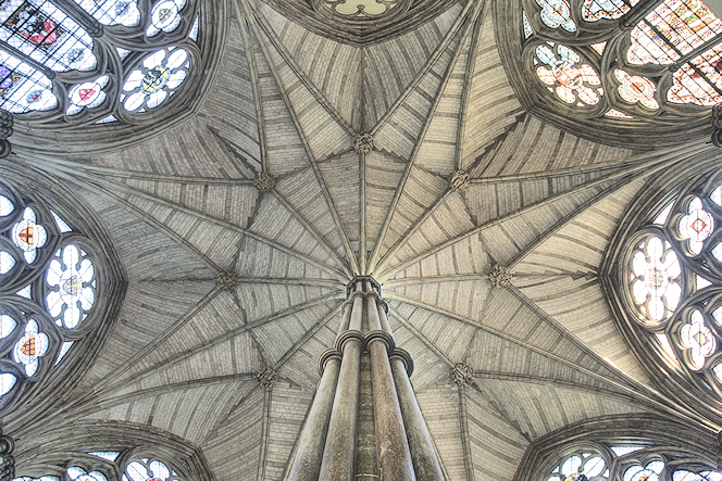 Chapter House ceiling, Westminster Abbey