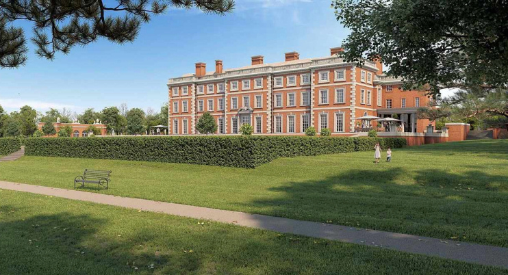 Hidden London: Trent Park mansion CGI by the Berkeley Group