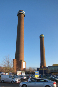 Hidden London: Former power station chimneys at Ikea by Oast House Archive