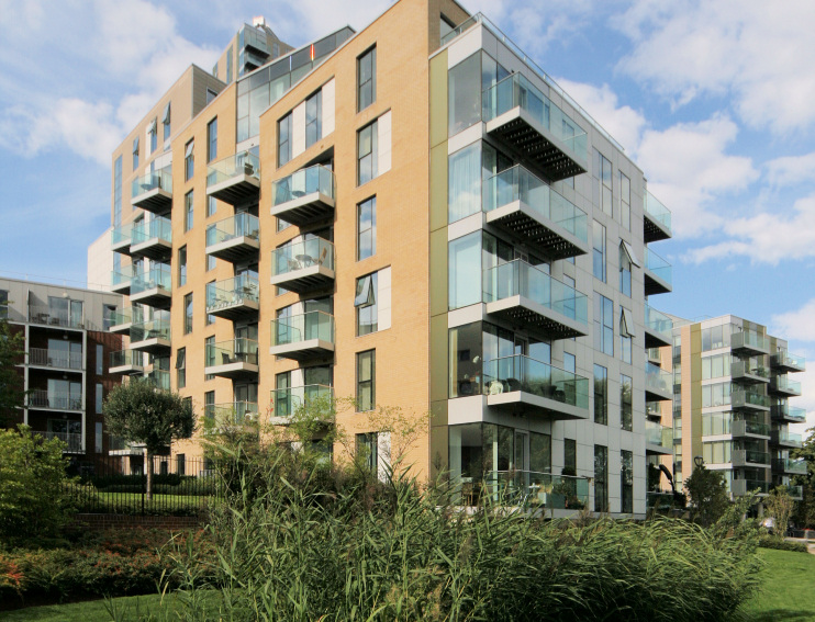 New apartment blocks at Woodberry Down