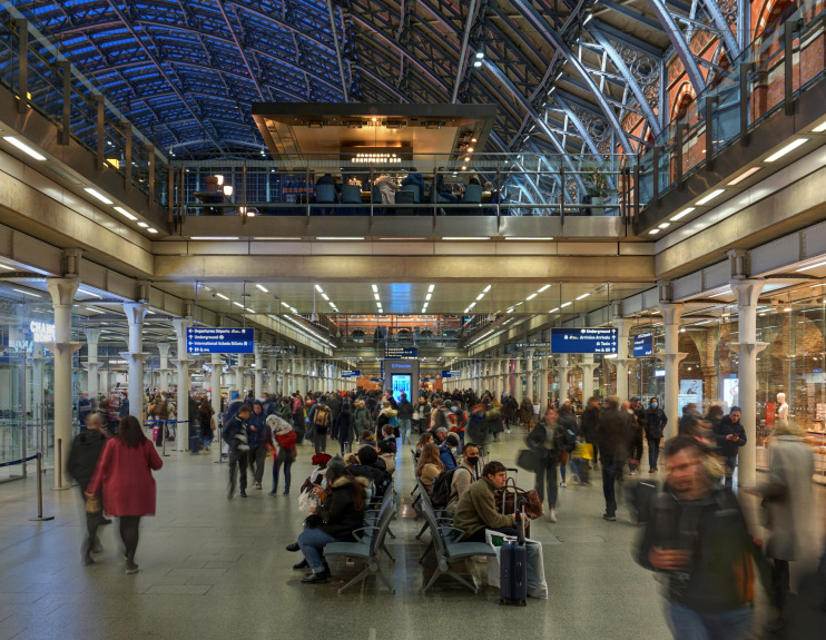 Hidden London: inside St Pancras International station, February 2022