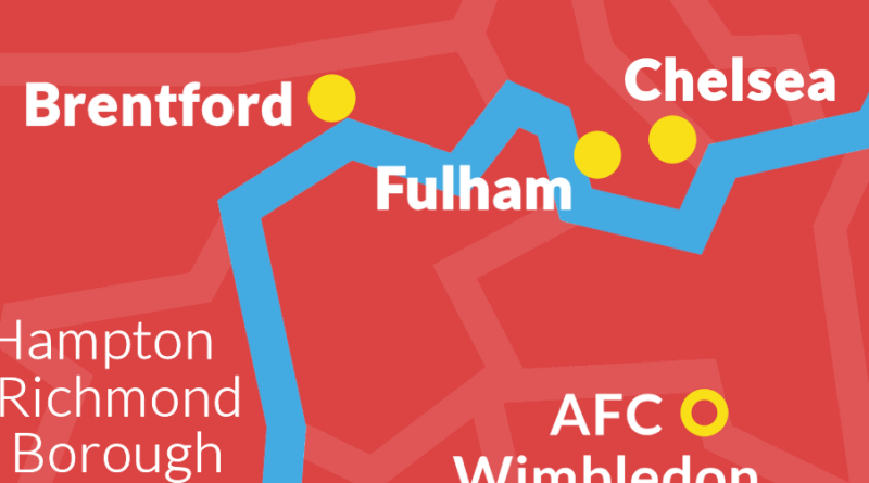 Geographical Mapping of London Clubs : r/soccer